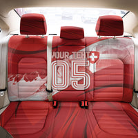 Custom Switzerland Football Back Car Seat Cover Matterhorn Snow Shield