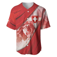 Custom Switzerland Football Baseball Jersey Matterhorn Snow Shield