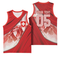 Custom Switzerland Football Basketball Jersey Matterhorn Snow Shield
