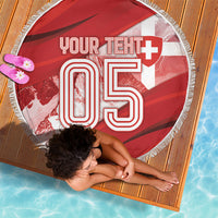 Custom Turkey Football Beach Blanket Matterhorn Snow Shield