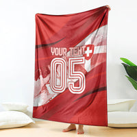 Custom Switzerland Football Blanket Matterhorn Snow Shield