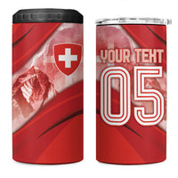 Custom Turkey Football 4 in 1 Can Cooler Tumbler Matterhorn Snow Shield