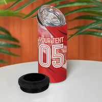 Custom Turkey Football 4 in 1 Can Cooler Tumbler Matterhorn Snow Shield