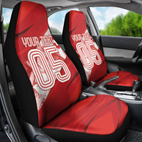 Custom Switzerland Football Car Seat Cover Matterhorn Snow Shield