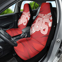 Custom Switzerland Football Car Seat Cover Matterhorn Snow Shield