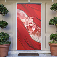 Custom Switzerland Football Door Cover Matterhorn Snow Shield