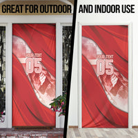 Custom Switzerland Football Door Cover Matterhorn Snow Shield