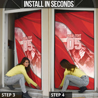 Custom Switzerland Football Door Cover Matterhorn Snow Shield
