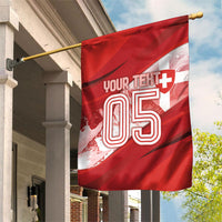Custom Switzerland Football Garden Flag Matterhorn Snow Shield