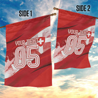 Custom Switzerland Football Garden Flag Matterhorn Snow Shield