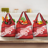 Custom Switzerland Football Grocery Bag Matterhorn Snow Shield