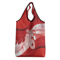 Custom Switzerland Football Grocery Bag Matterhorn Snow Shield