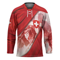 Custom Switzerland Football Hockey Jersey Matterhorn Snow Shield