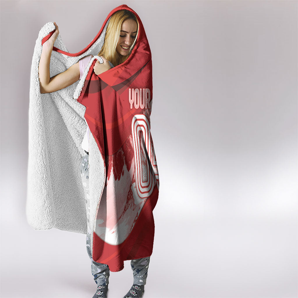 Custom Switzerland Football Hooded Blanket Matterhorn Snow Shield
