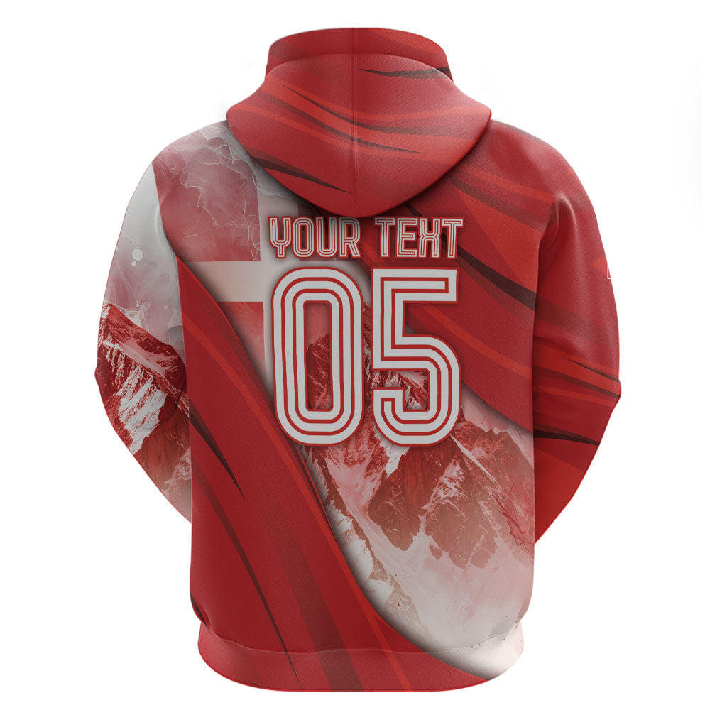 Custom Switzerland Football Hoodie Matterhorn Snow Shield