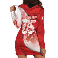 Custom Switzerland Football Hoodie Dress Matterhorn Snow Shield
