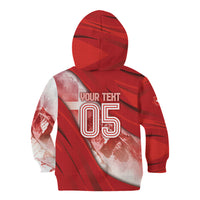 Custom Switzerland Football Kid Hoodie Matterhorn Snow Shield