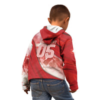 Custom Switzerland Football Kid Hoodie Matterhorn Snow Shield