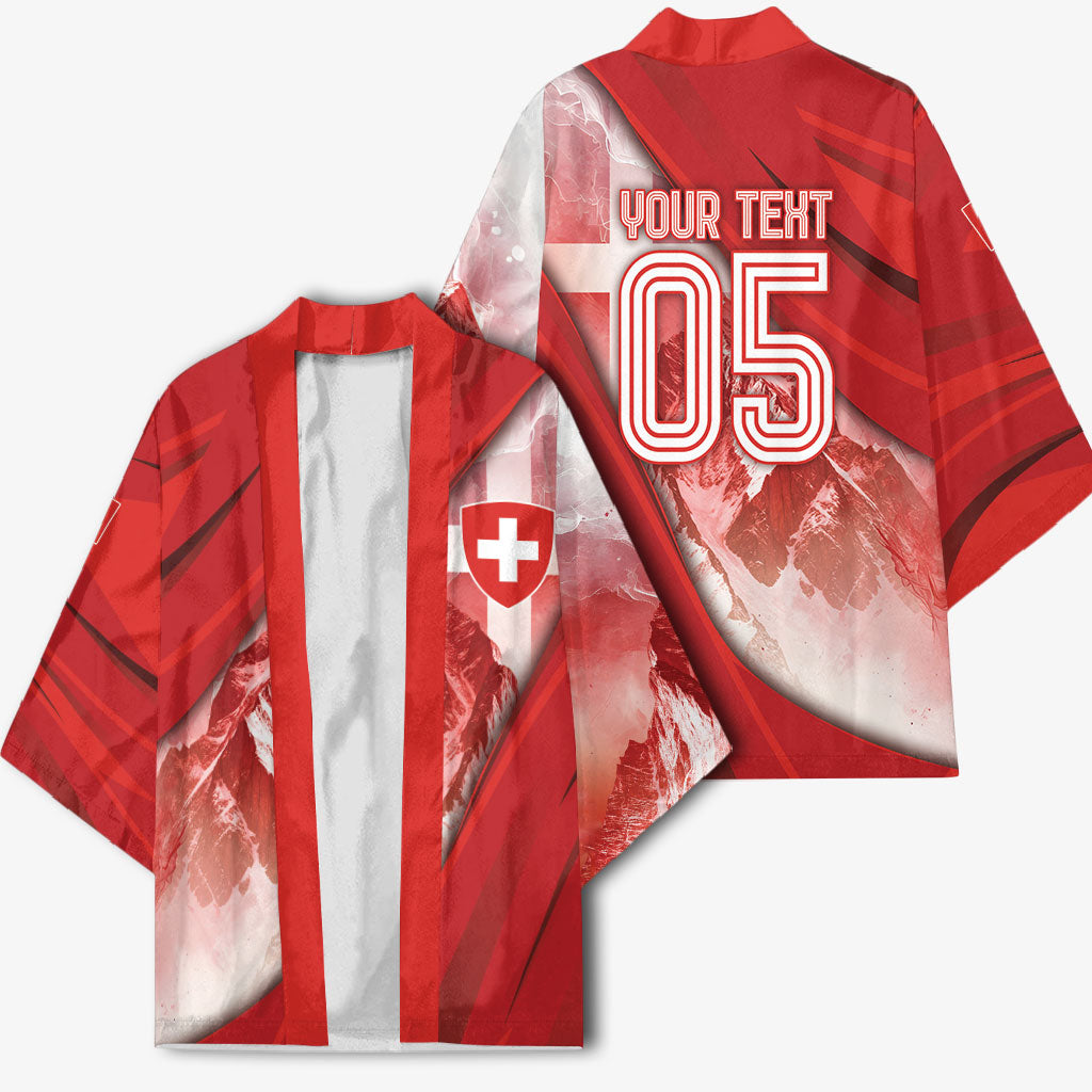 Custom Switzerland Football Kimono Matterhorn Snow Shield