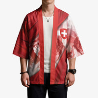 Custom Switzerland Football Kimono Matterhorn Snow Shield