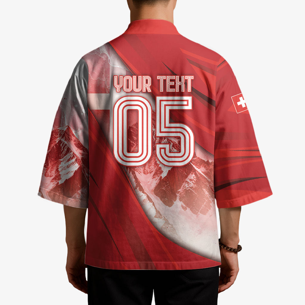 Custom Switzerland Football Kimono Matterhorn Snow Shield