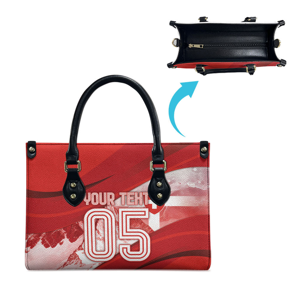 Custom Switzerland Football Leather Bag Matterhorn Snow Shield