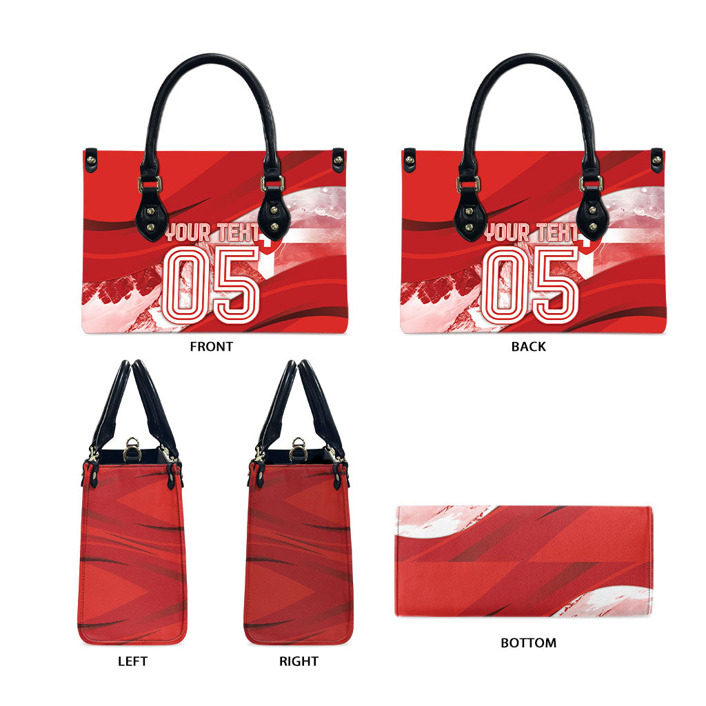 Custom Switzerland Football Leather Bag Matterhorn Snow Shield