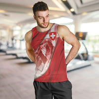 Custom Switzerland Football Men Tank Top Matterhorn Snow Shield