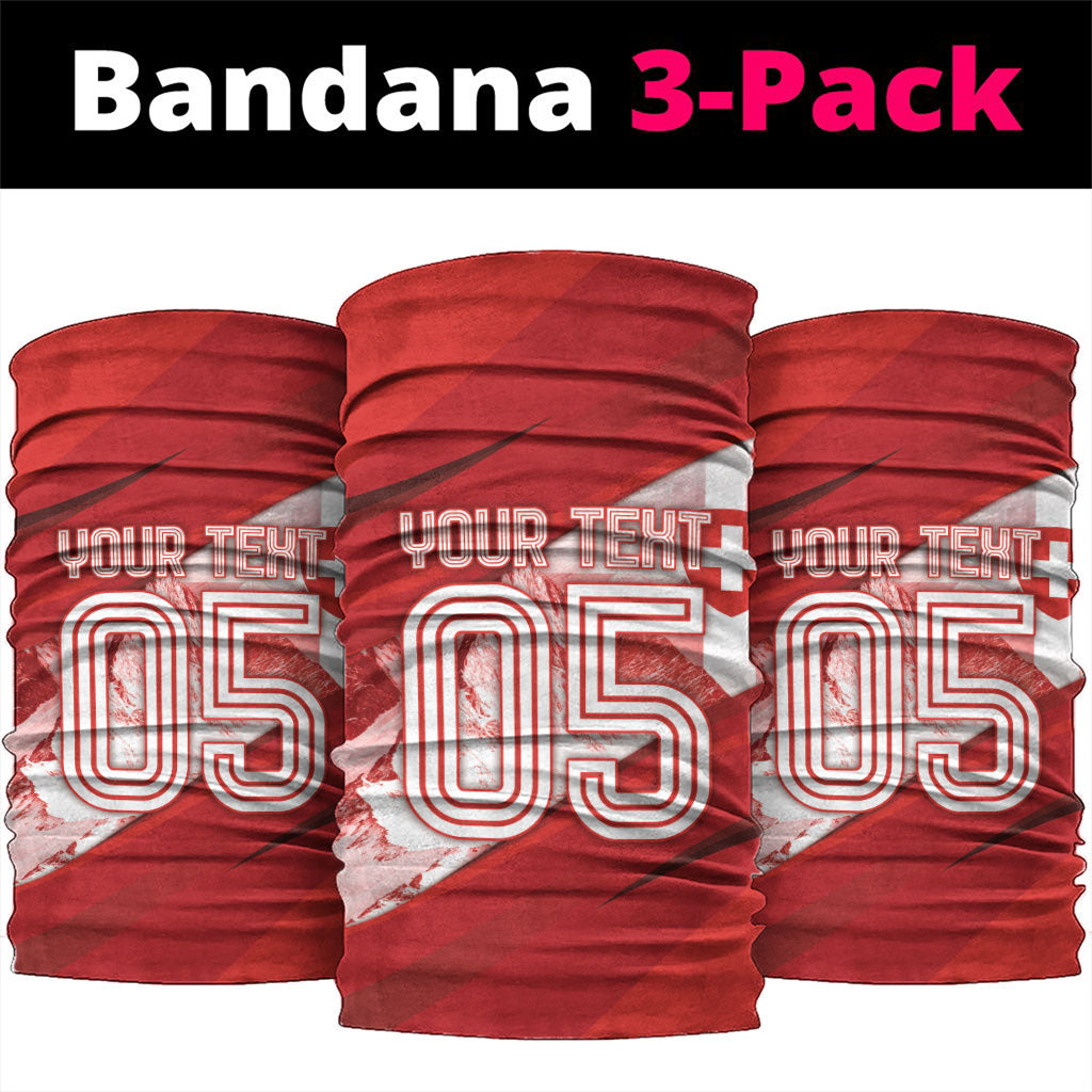 Custom Switzerland Football Neck Gaiter Matterhorn Snow Shield