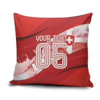 Custom Switzerland Football Pillow Cover Matterhorn Snow Shield