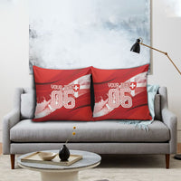 Custom Switzerland Football Pillow Cover Matterhorn Snow Shield
