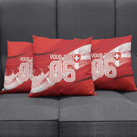 Custom Switzerland Football Pillow Cover Matterhorn Snow Shield