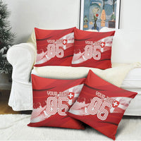 Custom Switzerland Football Pillow Cover Matterhorn Snow Shield