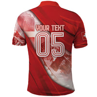 Custom Switzerland Football Polo Shirt Matterhorn Snow Shield