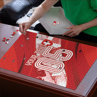 Custom Switzerland Football Puzzle Matterhorn Snow Shield