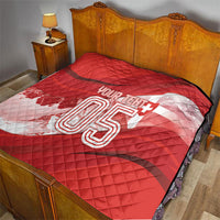 Custom Switzerland Football Quilt Matterhorn Snow Shield