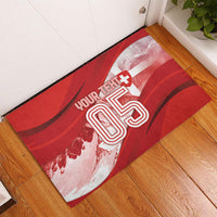 Custom Switzerland Football Rubber Doormat Matterhorn Snow Shield
