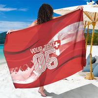 Custom Switzerland Football Sarong Matterhorn Snow Shield