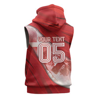 Custom Switzerland Football Sleeveless Hoodie Matterhorn Snow Shield