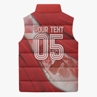 Custom Switzerland Football Sleeveless Puffer Jacket Matterhorn Snow Shield