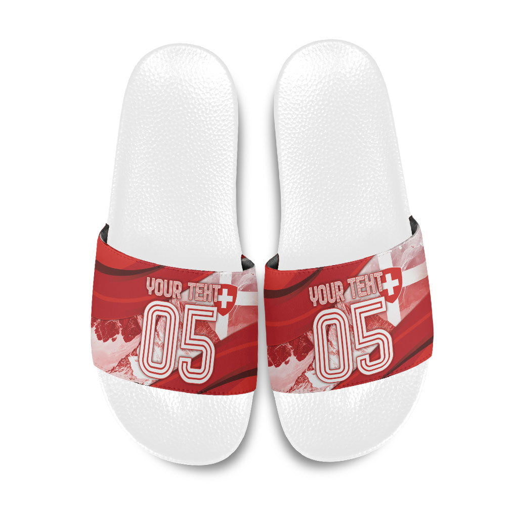 Custom Turkey Football Slide Sandals Matterhorn Snow Shield