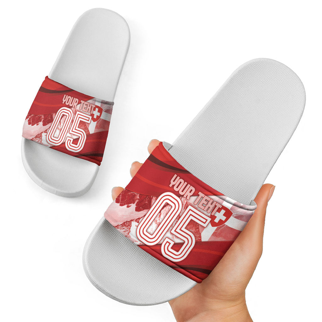 Custom Turkey Football Slide Sandals Matterhorn Snow Shield