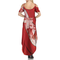 Custom Switzerland Football Summer Maxi Dress Matterhorn Snow Shield