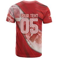 Custom Switzerland Football T Shirt Matterhorn Snow Shield