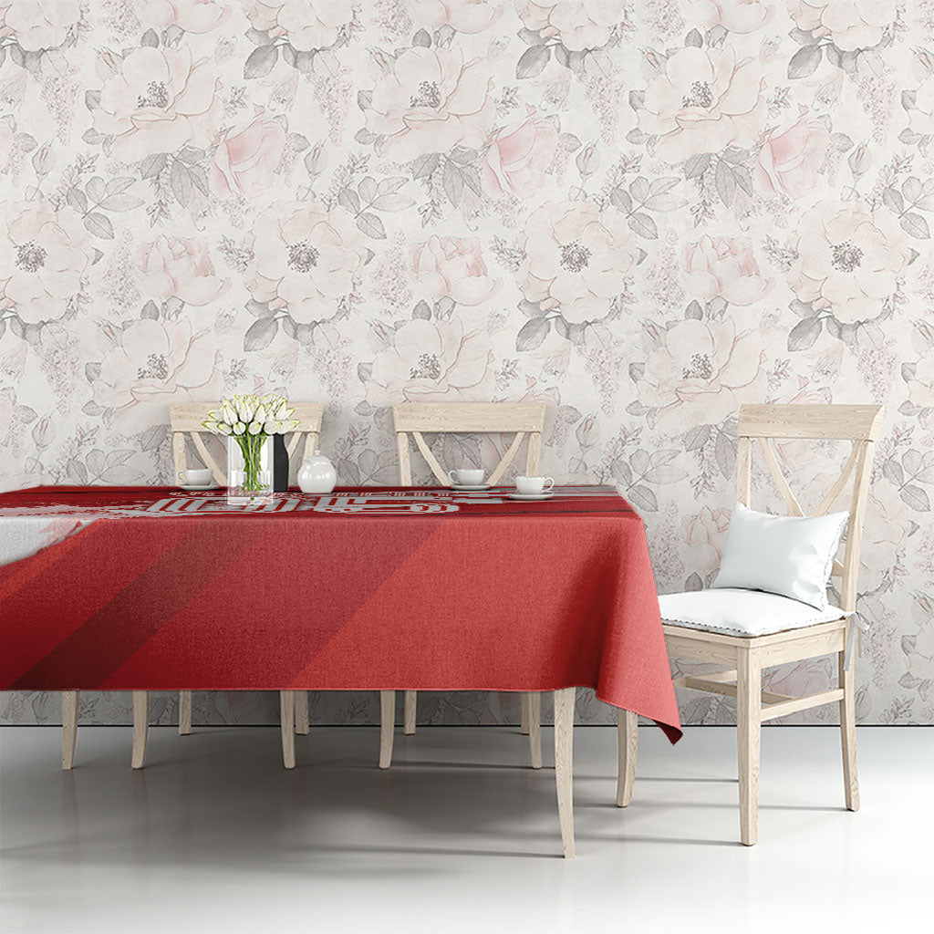 Custom Switzerland Football Tablecloth Matterhorn Snow Shield