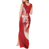 Custom Turkey Football Tank Maxi Dress Matterhorn Snow Shield