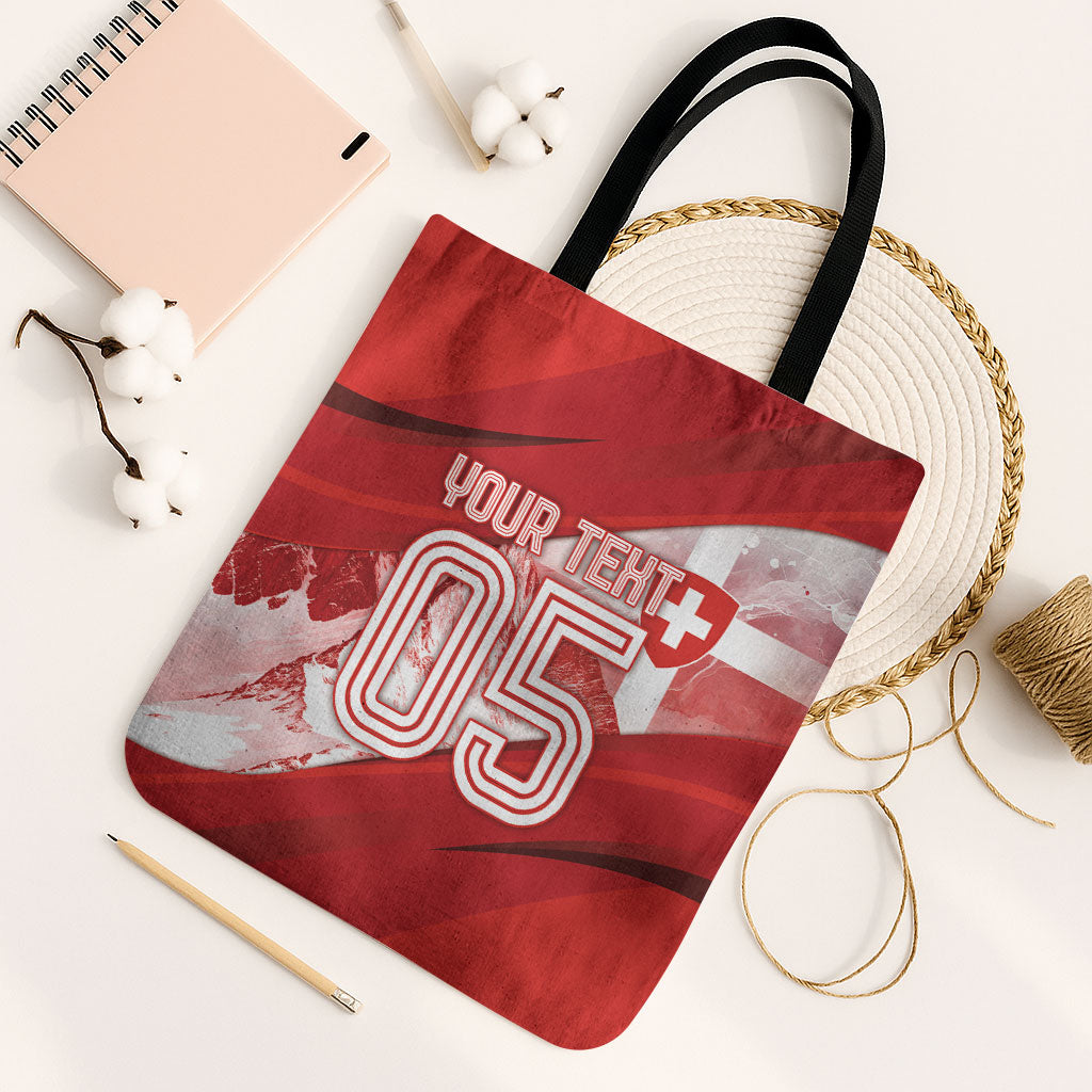 Custom Turkey Football Tote Bag Matterhorn Snow Shield