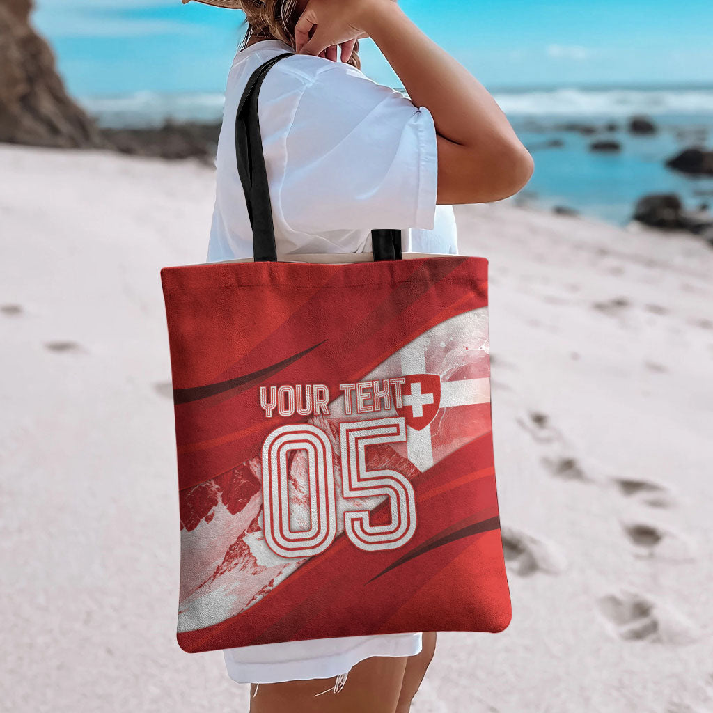 Custom Turkey Football Tote Bag Matterhorn Snow Shield