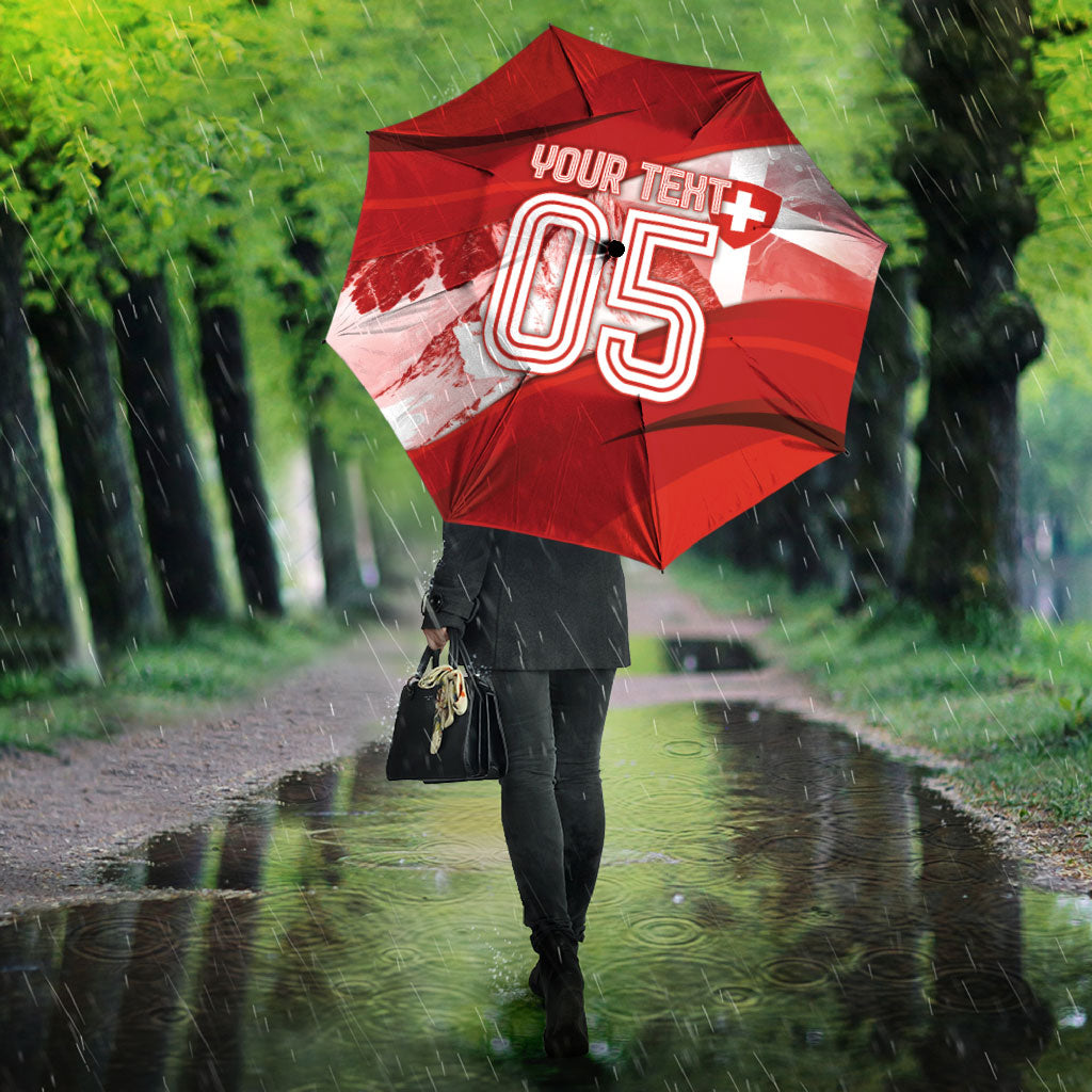 Custom Switzerland Football Umbrella Matterhorn Snow Shield