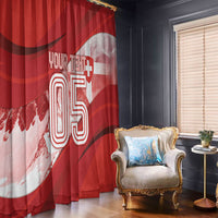 Custom Switzerland Football Window Curtain Matterhorn Snow Shield